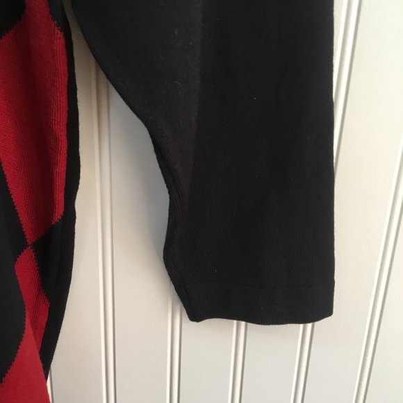 1990s vintage Jaeger tunic sweater - harlequin argyle pattern - size small - Picture 4 of 4